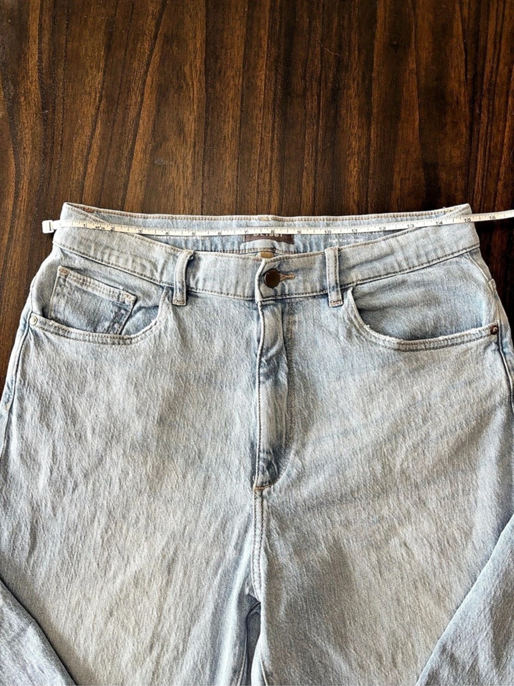 DL1961 Hepburn Wide Leg High Rise Vintage Jeans Size 29 Light Wash